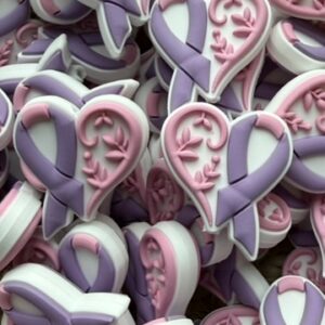 Heart with Purple Bow