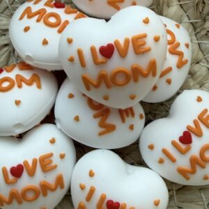 I Love Mom Heart 3d