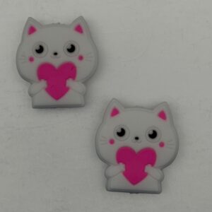 White Cat w/heart