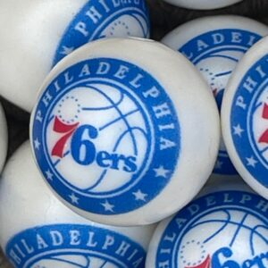 76ers 20mm acrylic printed bead