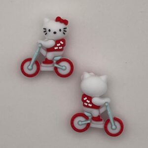 Kitty on bike 3d