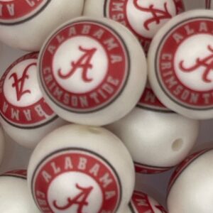 Alabama A 20mm acrylic printed