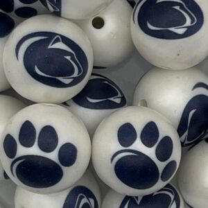Pennsylvania State 20mm acrylic printed bead
