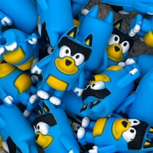 Blue Cartoon Pup 3d