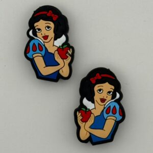 Enchanted princess holding apple