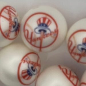 New York Yankees 20mm acrylic printed bead