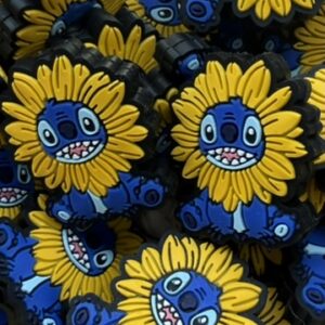 Blue guy with sunflower