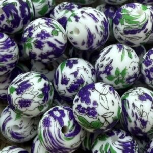 15mm purple flower